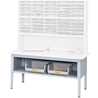 Mobilier E-Z Sort pour la salle du courrier- Tables de tri avec tablette-Dessus de table, 60" la x 28" p x 36" h, Stratifi&eacute; Waymarc Industries Inc