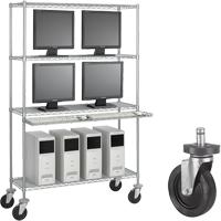 Trousse de roulettes de 5" en caoutchouc Waymarc Industries Inc