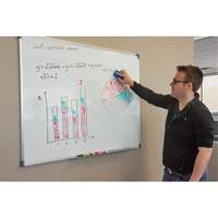 White Board, Magnetic, 36" W x 24" H Waymarc Industries Inc