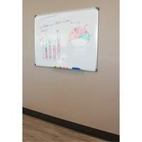 White Board, Magnetic, 36" W x 24" H Waymarc Industries Inc
