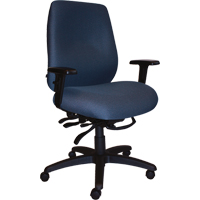 Cierra Heavy Duty Ergonomic Chairs, Fabric, Blue, 400 lbs. Capacity Waymarc Industries Inc