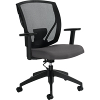 Task Chairs, Vinyl, Charcoal, 300 lbs. Capacity Waymarc Industries Inc