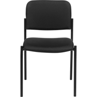 Armless Stacking Chairs, Fabric, 32" High, 300 lbs. Capacity, Black OP319 | Waymarc Industries Inc