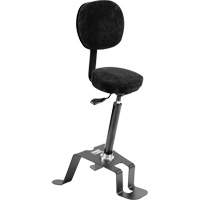 Chaise ergonomique de calibre soudage assis-debout TA 300<sup>MC</sup>, Position assise/debout, Ajustable, Tissu Siège, Noir/gris OP496 | Waymarc Industries Inc