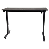 Adjustable Stand-Up Desk, Stand-Alone Desk, 45-1/4" H x 29-1/2" D, Black OP576 | Waymarc Industries Inc