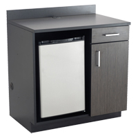Modular Cabinet, Melamine, 39" H x 36" W x 25" D, Asian Night/Black Waymarc Industries Inc