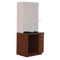 Modular Cabinet, Melamine, 39" H x 36" W x 25" D, Mahogany Waymarc Industries Inc