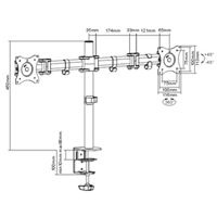ActivErgo Dual Monitor Arm Waymarc Industries Inc