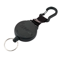 Securit™ Retractable Key Holder, Polycarbonate, 28" Cable, Carabiner Attachment OQ353 | Waymarc Industries Inc