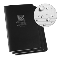 All-Weather Notebook, Soft Cover, Black, 48 Pages, 4-5/8" W x 7" L Waymarc Industries Inc