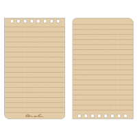 Pocket Top-Spiral Notebook, Soft Cover, Tan, 100 Pages, 3" W x 5" L OQ405 | Waymarc Industries Inc