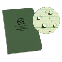 Memo Book, Soft Cover, Green, 112 Pages, 3-1/2" W x 5" L OQ416 | Waymarc Industries Inc
