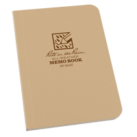 Memo Book, Soft Cover, Tan, 112 Pages, 3-1/2" W x 5" L OQ417 | Waymarc Industries Inc