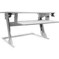 Goya™ Sit-Stand Workstation, Desktop Unit, 21" H x 35-2/5" W x 24" D, White OQ728 | Waymarc Industries Inc