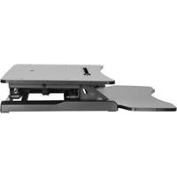 Goya™ Sit-Stand Workstation, Desktop Unit, 22" H x 31-1/2" W x 24" D, Black OQ763 | Waymarc Industries Inc