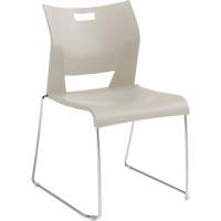 Duet™ Armless Training Chair, Plastic, 33-1/4" High, 350 lbs. Capacity, White OQ779 | Waymarc Industries Inc
