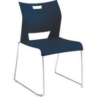Duet™ Armless Training Chair, Plastic, 33-1/4" High, 350 lbs. Capacity, Blue OQ781 | Waymarc Industries Inc