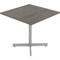 Cafeteria Table, 36" L x 36" W x 29-1/2" H, 1" Top, Laminate, Grey/White OQ946 | Waymarc Industries Inc