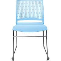 Activ™ Series Stacking Chairs, Polypropylene, 32-3/8" High, 275 lbs. Capacity, Blue OQ956 | Waymarc Industries Inc