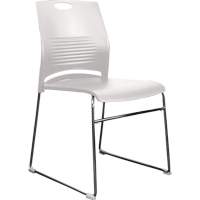 Activ™ Series Stacking Chairs, Plastic, 23" High, 275 lbs. Capacity, White OQ957 | Waymarc Industries Inc