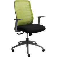 Era™ Series Adjustable Office Chair, Fabric/Mesh, Green, 250 lbs. Capacity OQ966 | Waymarc Industries Inc