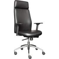 Activ™ Series High Back Executive Chair, Polyurethane/Vinyl, Black, 250 lbs. Capacity OQ971 | Waymarc Industries Inc