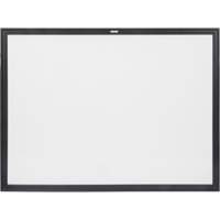 Tableau blanc à cadre MDF noir, Effacement à sec/Magnétique, 48" la x 36" h OR132 | Waymarc Industries Inc