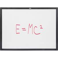 Tableau blanc à cadre MDF noir, Effacement à sec/Magnétique, 48" la x 36" h OR132 | Waymarc Industries Inc