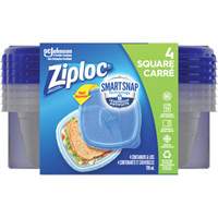 Ziploc<sup>®</sup> Square Food Container, Plastic, 709 ml Capacity, Clear OR136 | Waymarc Industries Inc