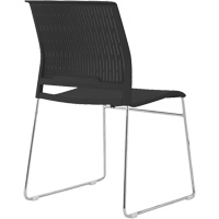 Stacking Chairs, Polypropylene, 32-3/8" High, 250 lbs. Capacity, Black Waymarc Industries Inc
