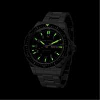 Jumbo Day/Date Automatic Watch with Stainless Steel Bracelet, Digital, Battery Operated, 46 mm, Silver Waymarc Industries Inc