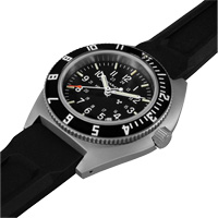 Steel Navigator with Date on Black 3-Piece Rubber Strap Kit, Digital, Battery Operated, 41 mm, Black Waymarc Industries Inc