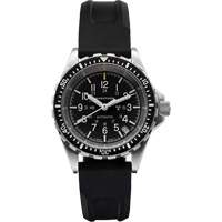 Steel Navigator with Date on Black 3-Piece Rubber Strap Kit, Digital, Battery Operated, 36 mm, Black Waymarc Industries Inc