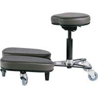 STAG4 Adjustable Kneeling Chair, Vinyl, Black/Grey Waymarc Industries Inc