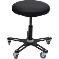 OmniStool Industrial Stool, Mobile, Adjustable, 22-1/2", Vinyl Seat Waymarc Industries Inc