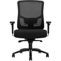 Raven 400 High-Back Heavy-Duty Synchro-Tilter, Mesh, Black, 400 lbs. Capacity Waymarc Industries Inc