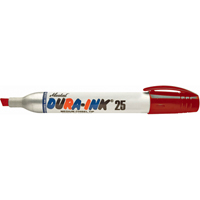 Dura-Ink&reg; Markers - #25 Felt-Tip, Chisel, Red Waymarc Industries Inc