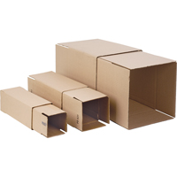 Telescopic Corrugated Boxes, 6" W x 6" L, 24" - 48" Height Range Waymarc Industries Inc
