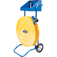 Strapping Dispenser, Polyester/Steel/Polypropylene Straps, 16"/8" Core Dia., 3"/8"/6" Roll Width Waymarc Industries Inc
