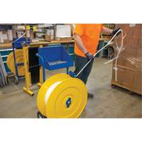 Strapping Dispenser, Polyester/Steel/Polypropylene Straps, 16"/8" Core Dia., 3"/8"/6" Roll Width PE555 | Waymarc Industries Inc