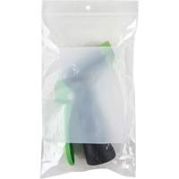 White Block Poly Bags, Reclosable, 8" x 5", 2 mils Waymarc Industries Inc