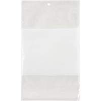 White Block Poly Bags, Reclosable, 9" x 6", 2 mils Waymarc Industries Inc