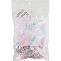 White Block Poly Bags, Reclosable, 9" x 6", 2 mils Waymarc Industries Inc