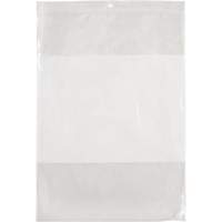 Sacs en poly avec espace inscriptible blanc, Refermable, 12" x 9", 2 mils Waymarc Industries Inc