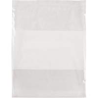 White Block Poly Bags, Reclosable, 15" x 12", 2 mils PF963 | Waymarc Industries Inc