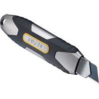 Knife with Auto-Lock, 18 mm, Carbon Steel, Heavy-Duty, Aluminum Handle PG170 | Waymarc Industries Inc