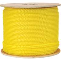 Corde jaune tress&eacute;e 1/4", Polypropyl&egrave;ne, 1300' Waymarc Industries Inc