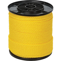 Corde torsad&eacute;e jaune &agrave; trois brins 1/4", Polypropyl&egrave;ne, 550' Waymarc Industries Inc