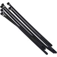 Re-Usable Cable Tie, 8" Long, 50 lbs. Tensile Strength, Black Waymarc Industries Inc
