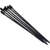Screw-In Cable Tie, 8" Long, 50 lbs. Tensile Strength, Black Waymarc Industries Inc
